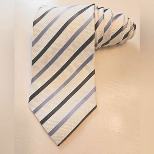 Geoffrey Beene Repp tie 100% silk, extra long length